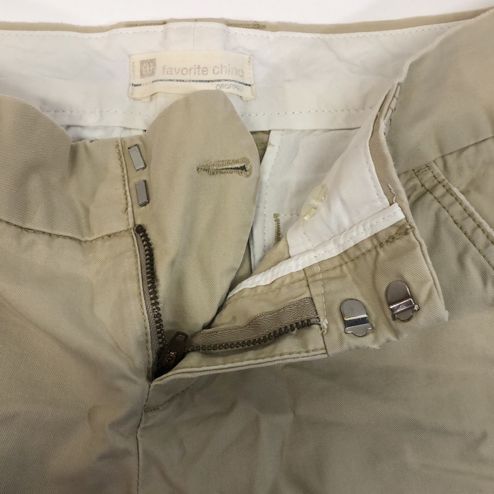 Gap Khaki Capris Favorite Chino Cropped Size 2 - Picture 9 of 11